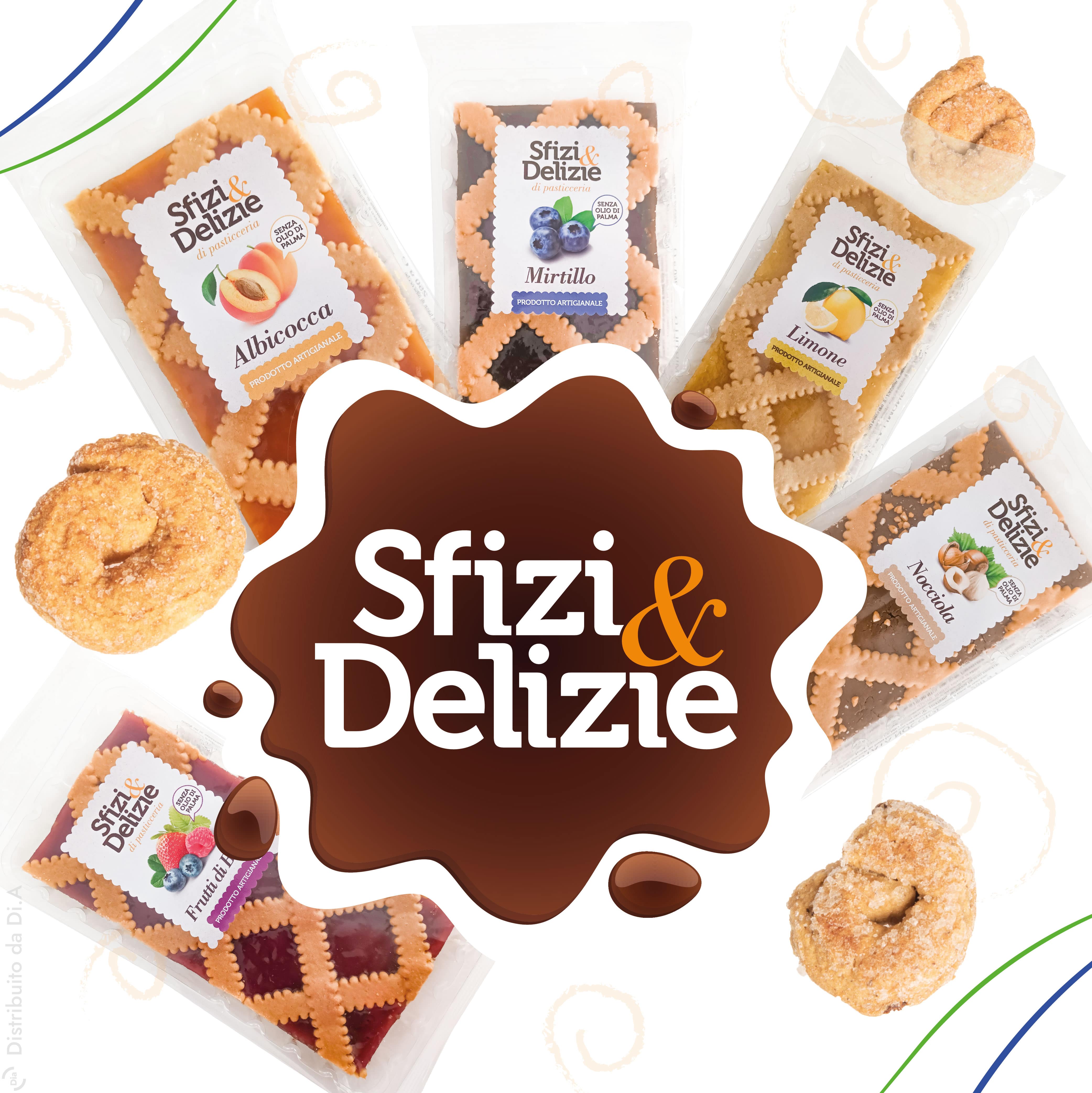 Sfizi & Delizie Crostate e Scarabocchi, specialità della puglia. Dolci distribuiti da Dia Srl