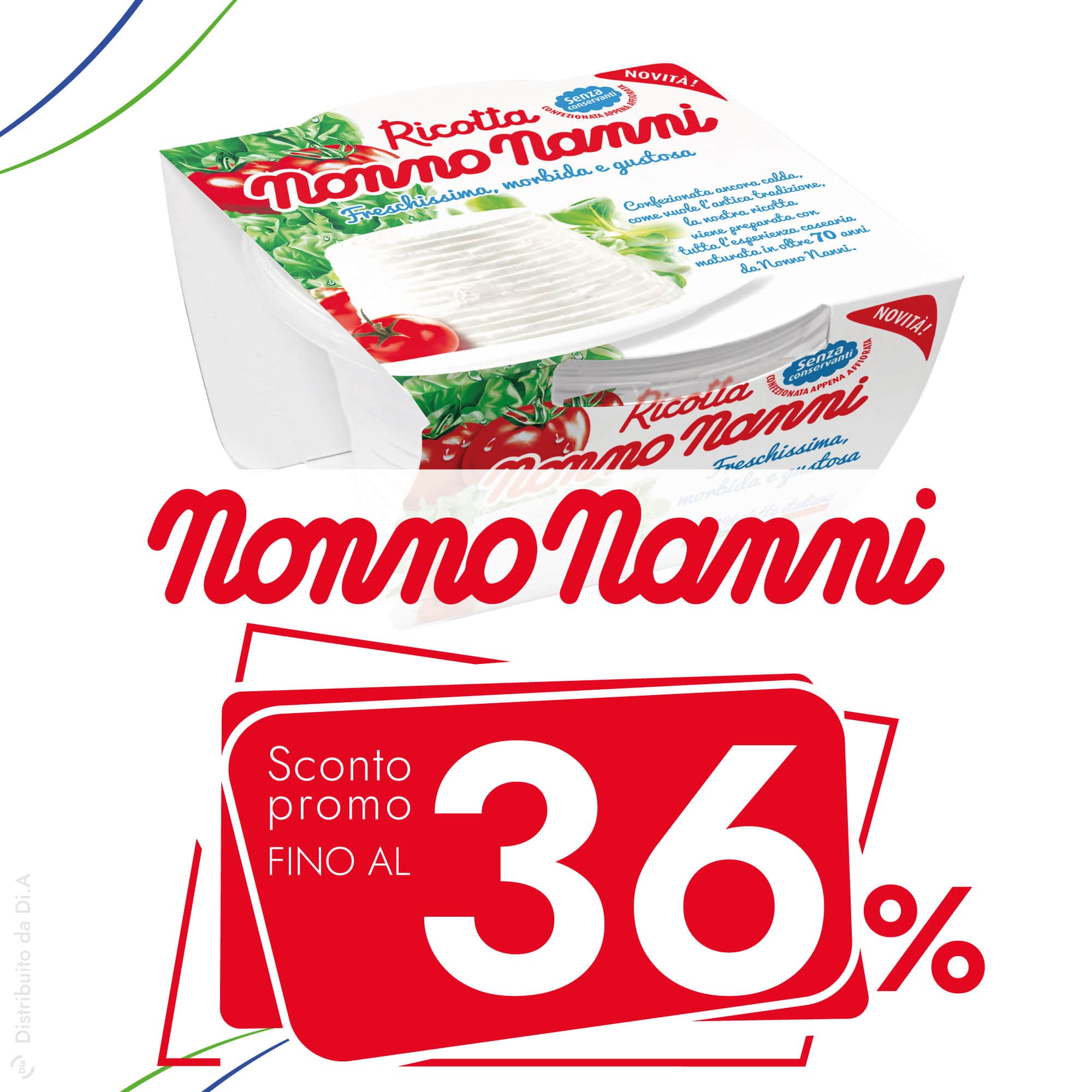 Ricotta Nonno Nanni 250g - Distribuito da Dia Srl