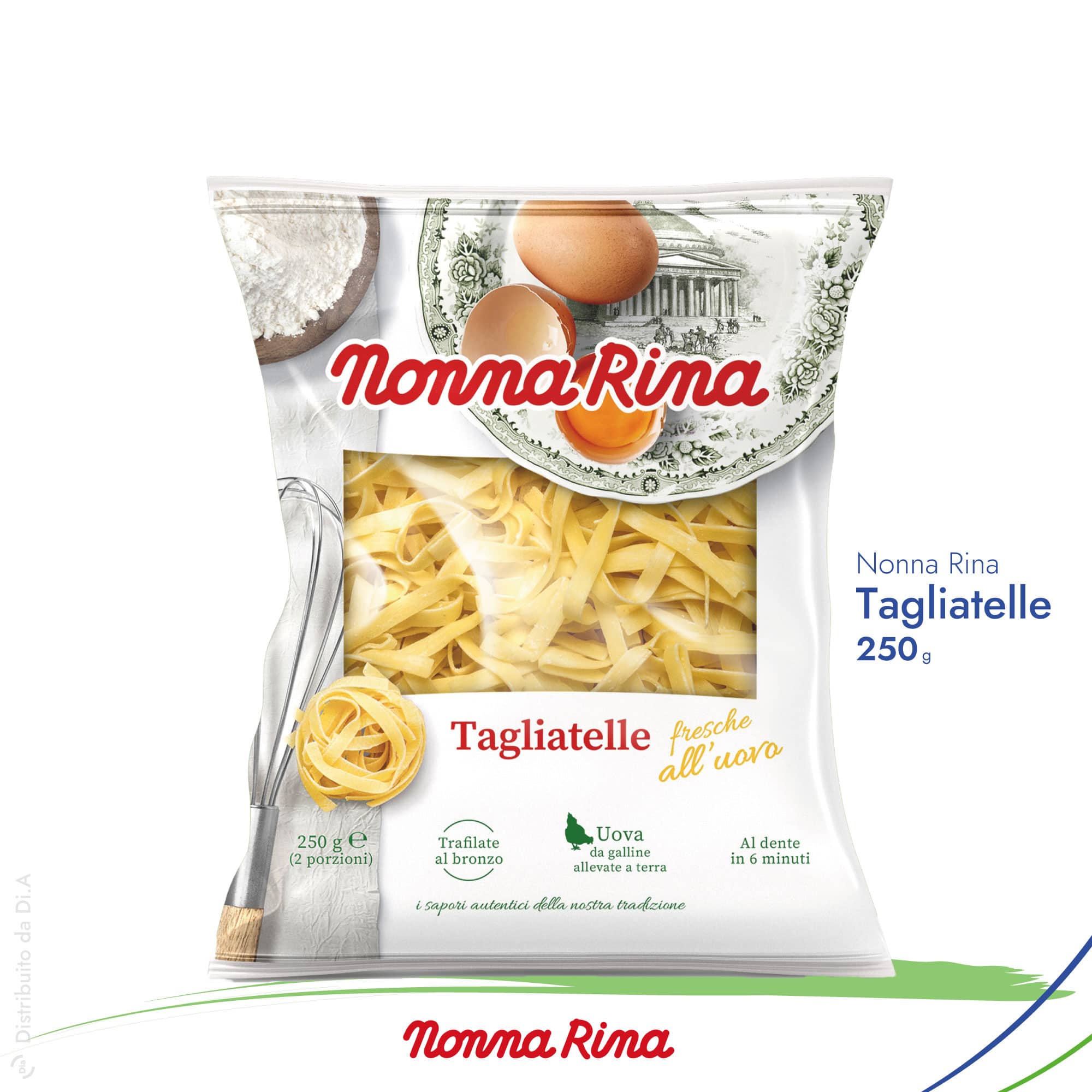 Offerta Nonno Nanni Stracchino - Omaggio Tagliatelle Nonna Rina - Distribuito da Dia