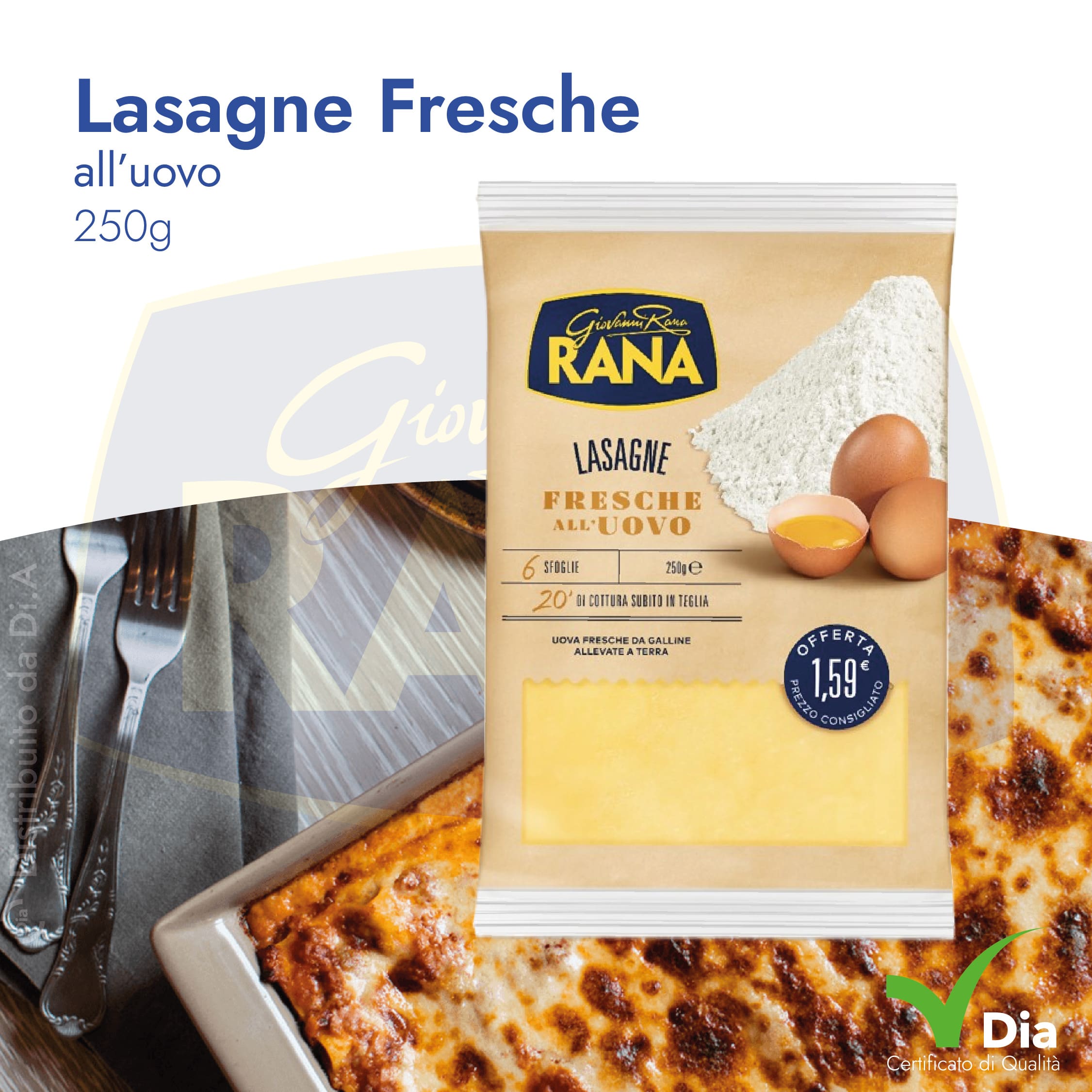Lasagne Giovanni Rana Linea NT - Distribuite da DiA Srl