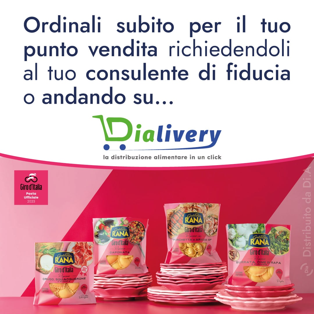 Vai all'area personale Dialivery e ordina la linea Giro d'Italia di Dia Srl