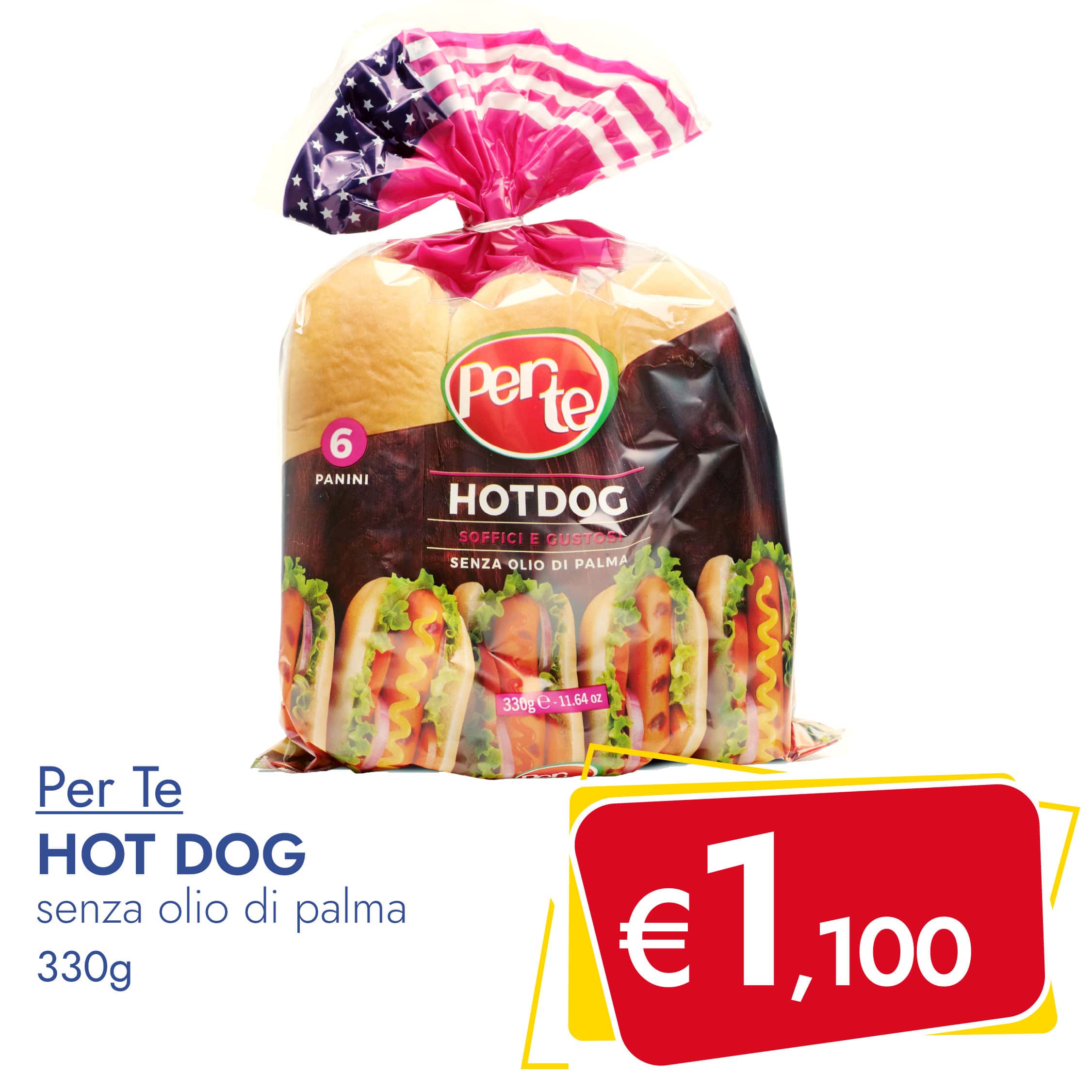 Hot Dog PER TE 330g in offerta esclusiva su Dialivery di Dia Srl dal 24 aprile al 29 aprile 2023