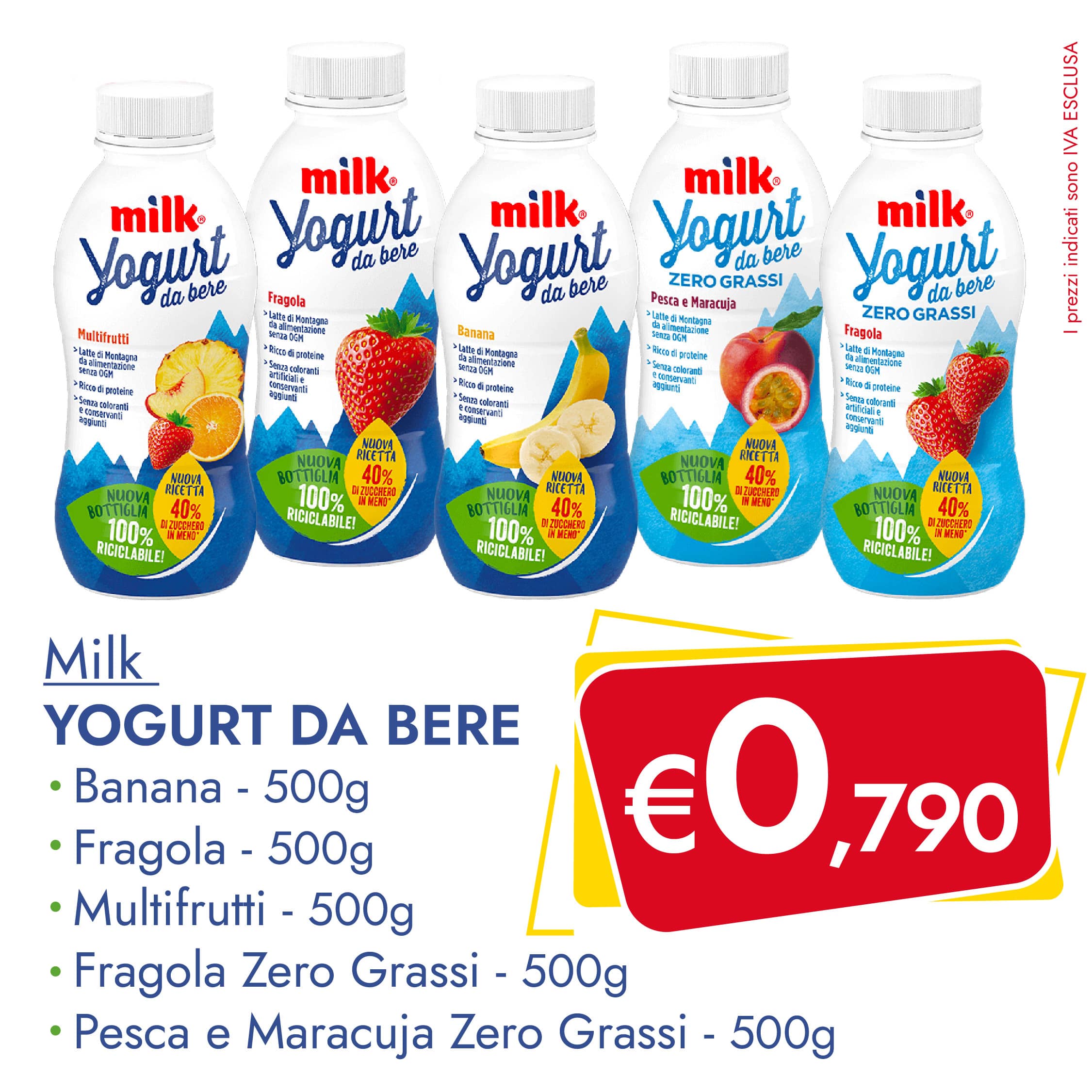 Yogurt da bere MILK 500g in offerta esclusiva su Dialivery di Dia Srl dall'8 maggio al 13 maggio 2023