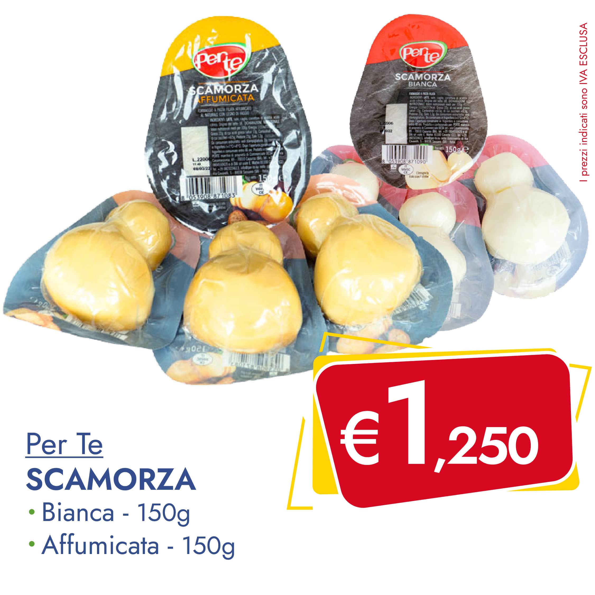 Scamorza PER TE 150g in offerta esclusiva su Dialivery di Dia Srl dal 15 maggio al 20 maggio 2023