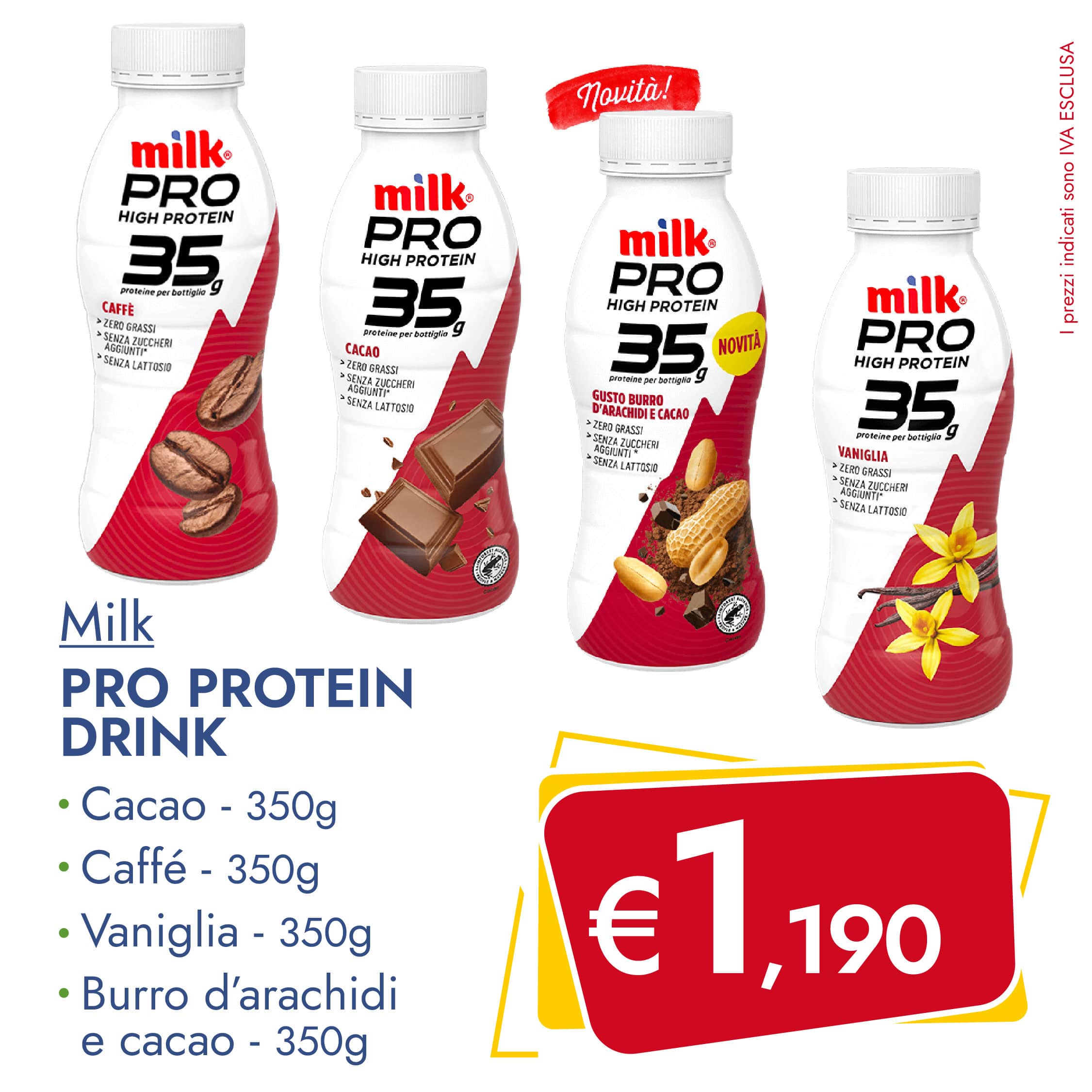 Milk Pro Protein Drink 350g in offerta esclusiva su Dialivery di Dia Srl dal 22 maggio al 27 maggio 2023