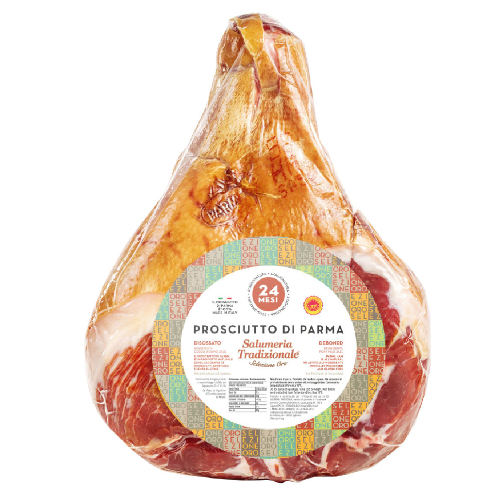 Prosciutto di parma alta qualità senza osso C/O DOP 24M 7,5Kg ca.