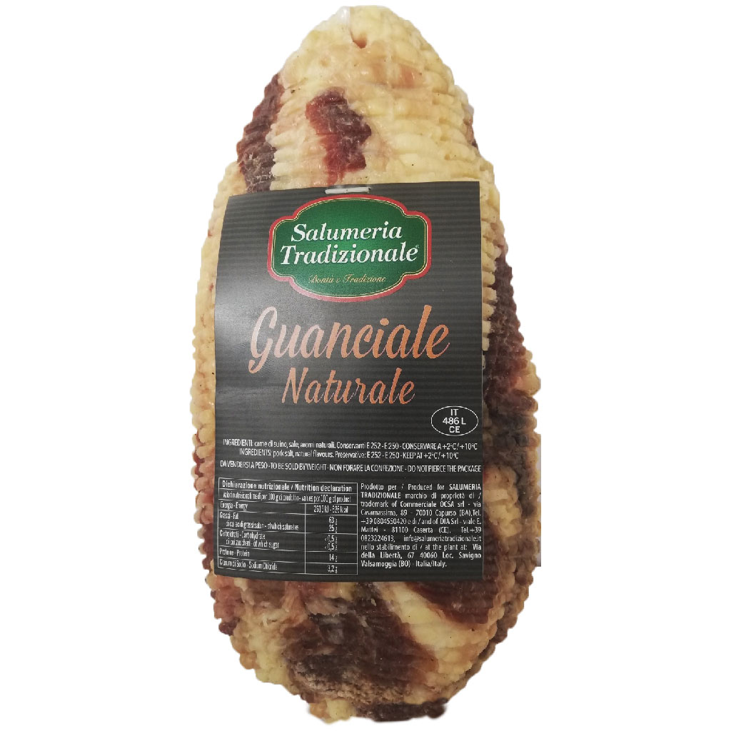 Guanciale naturale  1,2Kg ca.