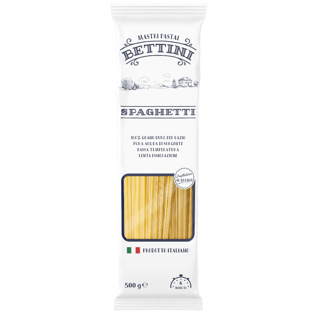 Spaghetti 500g Bettini Mastri Pastai distribuito da Dialivery di Dia Srl