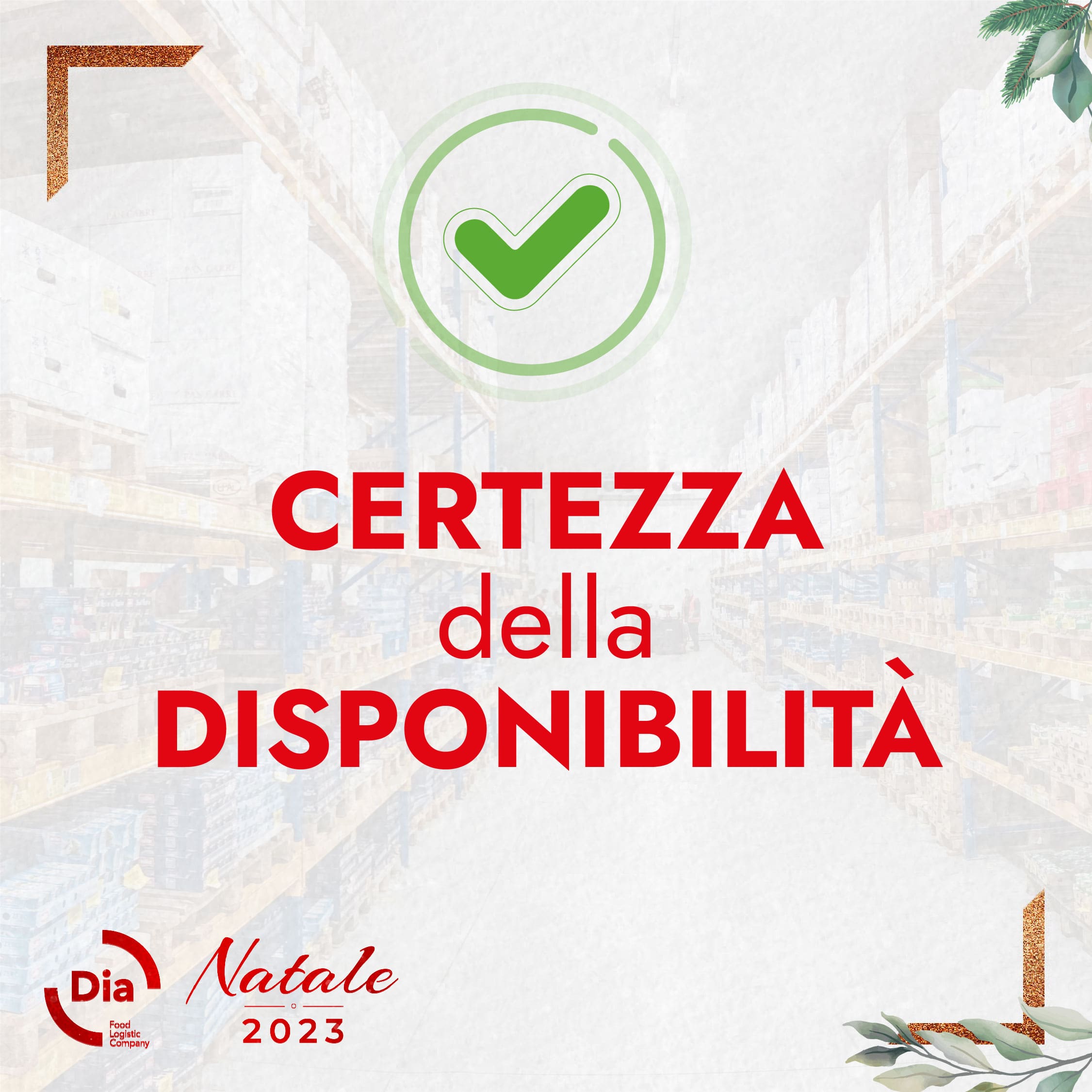 Certezza della disponibilità - Natale con Dia 2023