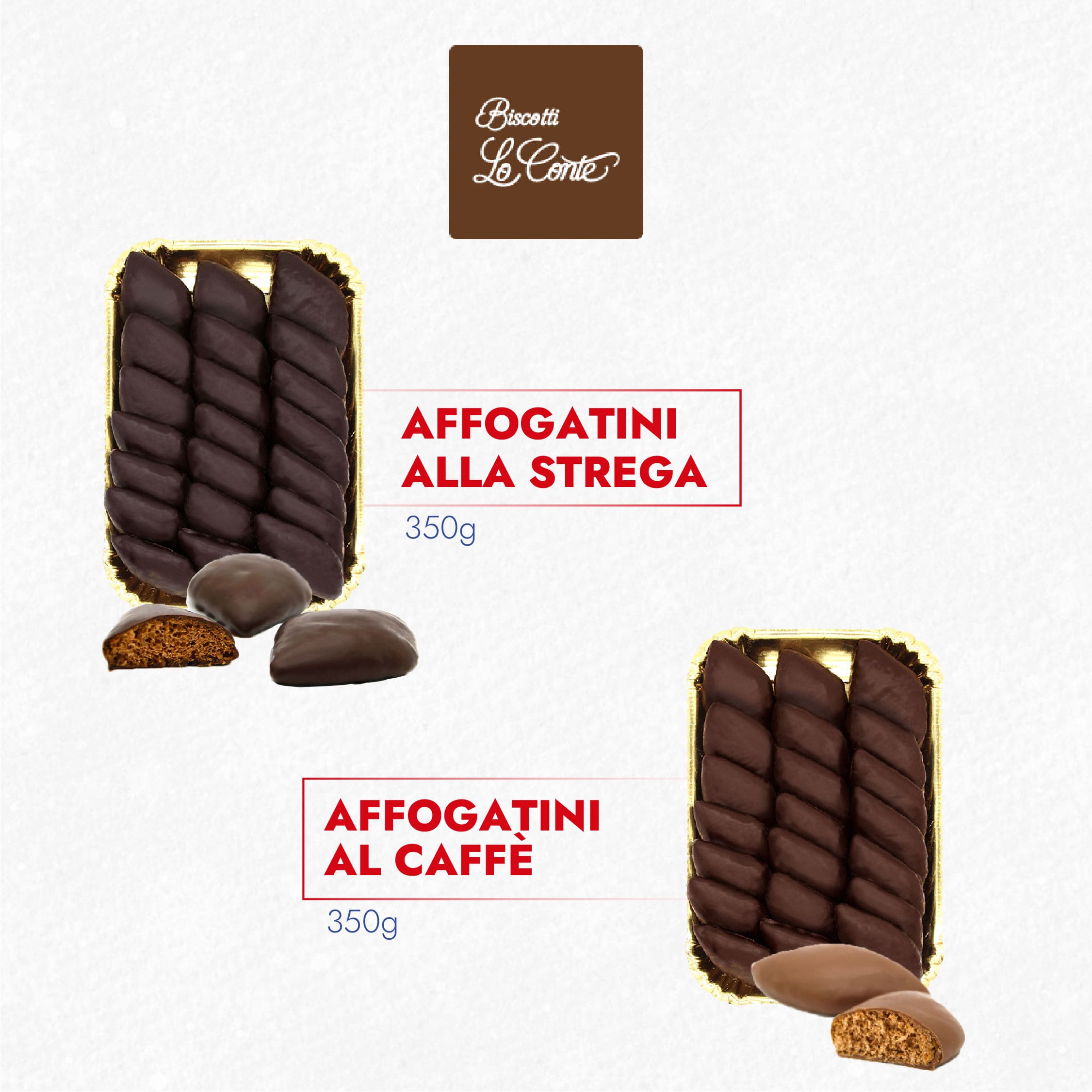Dolci natalizi biscotti Lo Conte affogatini alla strega e al caffè per Natale con Dia 2023
