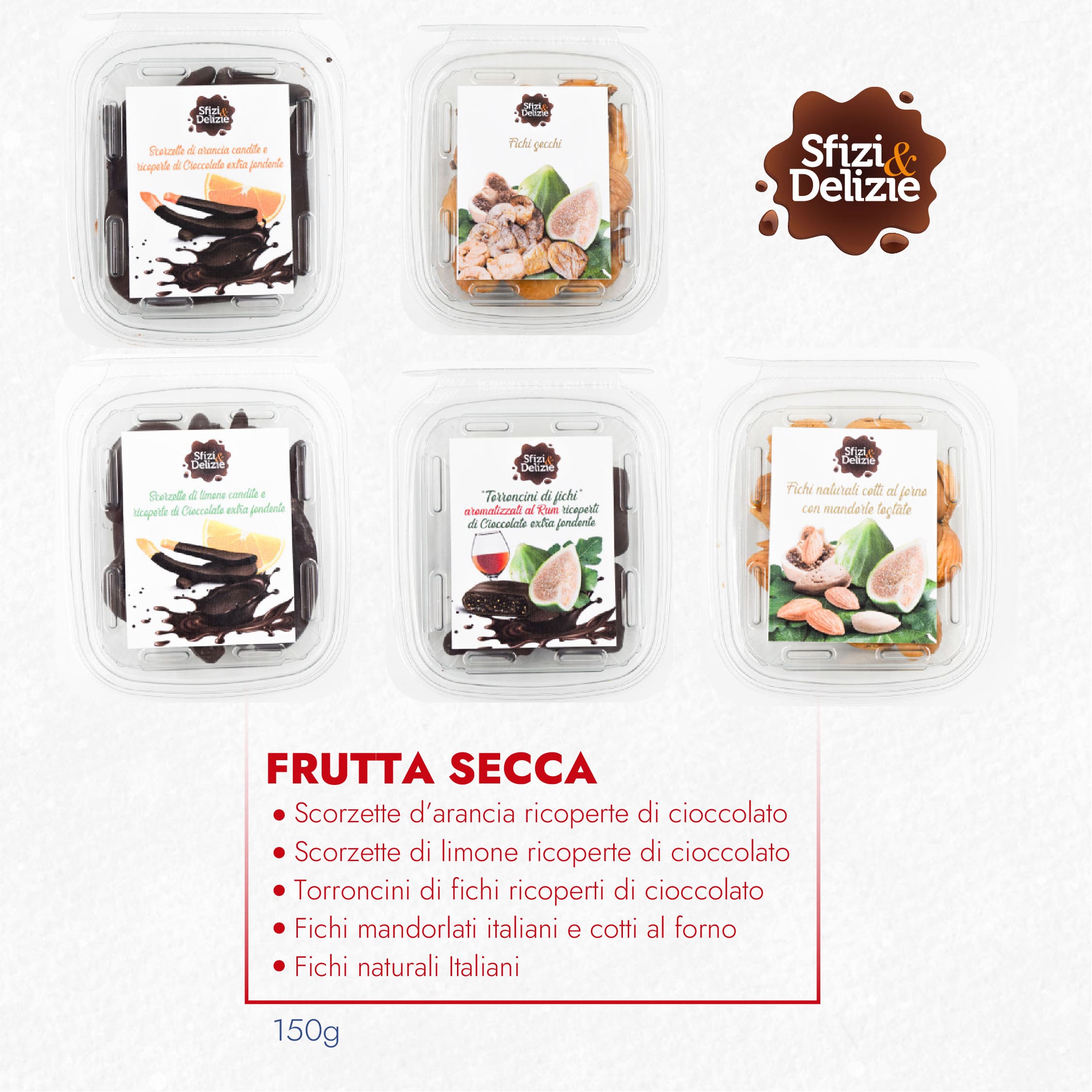 Dolci natalizi Sfizi&Delizie frutta secca ricoperta di cioccolato e fichi ripieni per Natale con Dia 2023