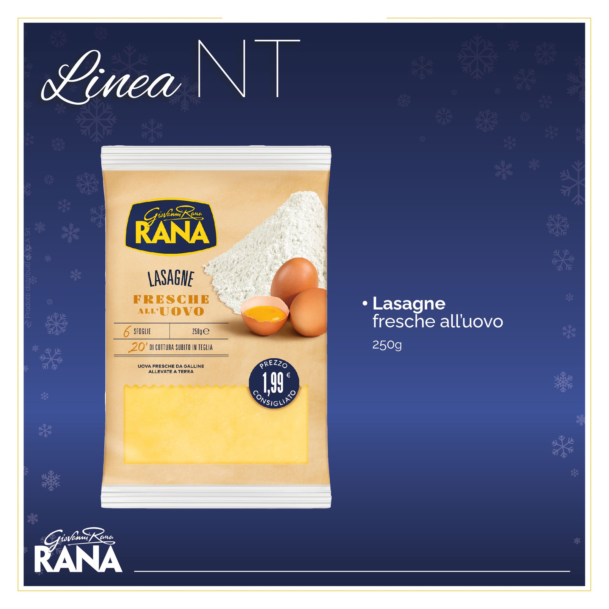 Lasagne fresche all'uovo 250g. Scopri il meglio della pasta fresca Giovanni Rana Linea NT. In esclusiva su Dialivery di Dia Srl