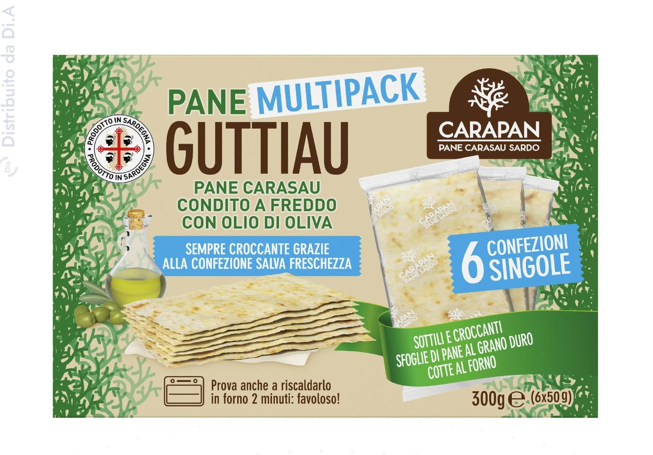 Pane Guttiau Multipack 300g (6×50g)